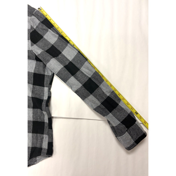 Sonoma Gray & Black Long Sleeve Flannel Shirt Mens 2XL - Picture 9 of 9
